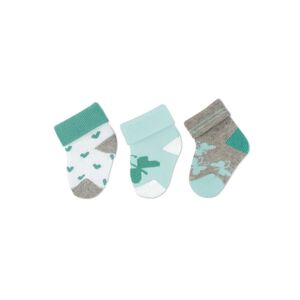 Sterntaler Chaussettes premier age pack de 3 coeurs blancs