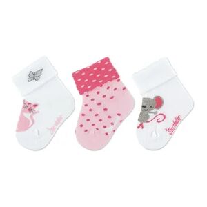 Sterntaler Lot de 3 chaussettes pour bebe chat blanc