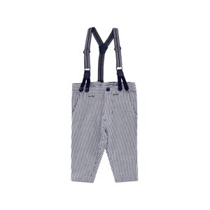 JACKY Pantalon tisse CLASS IC BOYS avec bretelles bleu/orange