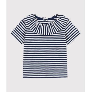 Petit Bateau Blouse bebe manches courtes jersey flamme raye bleu...