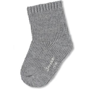 Sterntaler Chaussettes laine unie argent melange