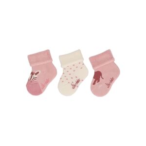 Sterntaler Lot de 3 chaussettes pour bebe Afrique rose pale