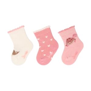 Sterntaler Chaussettes bebe pack de 3 baleines ecrues