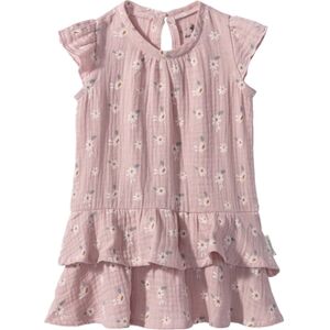 Sterntaler Robe enfant fleurs rose velours