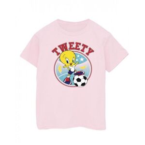 Girls Tweety Football Circle Cotton T-Shirt