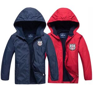 Veste imperméable coupe-vent imperméable Parka à capuche pour filles garçons âgés de 3 à 11 ans - Publicité