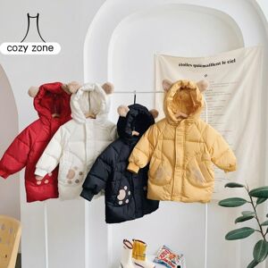 Doudoune mi-longue pour enfants, veste chaude, vêtements pour enfants, mode décontractée, automne hiver - Publicité