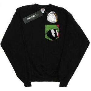 Looney Tunes Girls Marvin The Martian Face Faux Pocket Sweatshirt - Publicité