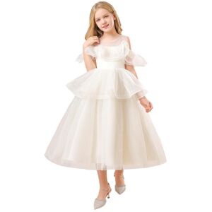 Baby Dress Clothing CO.Ltd Robes de fête de baptême pour filles, motif floral, en dentelle, pour 1er anniversaire, robe de princesse de mariage, Costume de noël pour petites filles - Publicité