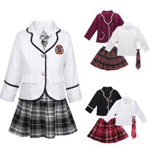 Uniforme scolaire classique britannique japonais coréen pour enfants garçons et filles, tenues Anime Cosplay, Costumes habillés, costume chemise - Publicité