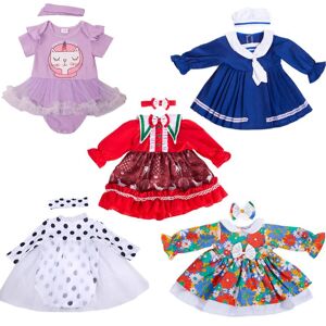 Vêtements de poupée adaptés pour 55-60 cm bébé poupée Bebe Reborn fille garçon enfant en bas âge poupée robe ensemble de vêtements Reborn poupée vêtements