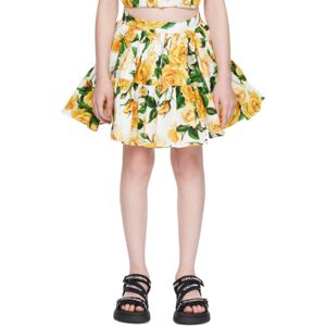 "Dolce&Gabbana; Enfant   Jupe jaune à motif fleuri" - 8Y - Publicité