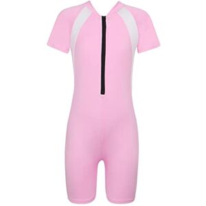 Zaldita Enfant Garçon Fille Maillot de Bain Une Pièce Body Combinaison de Bain Natation Plongée Protection Anti-UV Costume Natation Vêtements de Plage 3-14 Ans Rose C 11-12 Ans - Publicité