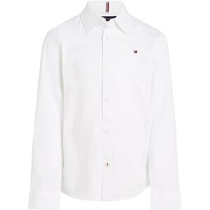 Tommy Hilfiger Solid Stretch Poplin Shirt L/S  Chemises décontractées, Blanc (White), 12 Mois Garçon - Publicité