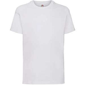 Fruit of the Loom T-shirt pour garçon, Garçon, White, 116 cm - Publicité