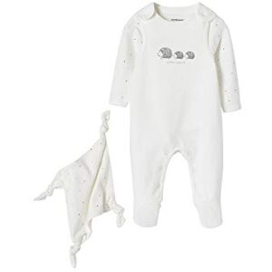 Vertbaudet Ensemble Naissance Combinaison + Body + Doudou en Coton Bio Ivoire Prema 45CM - Publicité