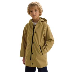maoo garden Garçons imperméable manteau à capuche PU léger veste de pluie anorak coupe-vent vêtements d'extérieur 2111 Jaune 5-6Y - Publicité