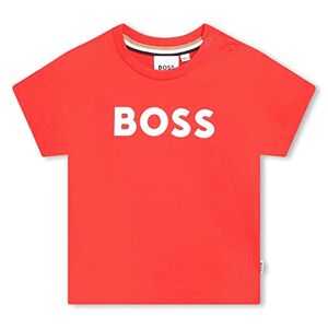 BOSS T-Shirt Manches Courtes Coton Rouge 100% Coton 9MOIS - Publicité