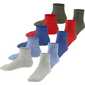 Esprit Solid-Mix 5-Pack K SN coton unies lot de 5 paires, Chaussettes basses Mixte enfant, Multicolore (Sortiment 0010), 23-26 - Publicité