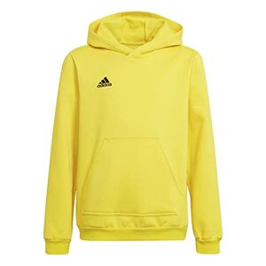 Adidas Entrada 22 Sweat Hoodie Hooded Mixte Enfant, Team Yellow/Black, 128 - Publicité