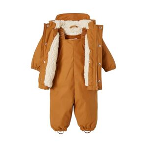VERTBAUDET Manteau et pantalon de pluie bébé caramel 9M(71CM) - Publicité