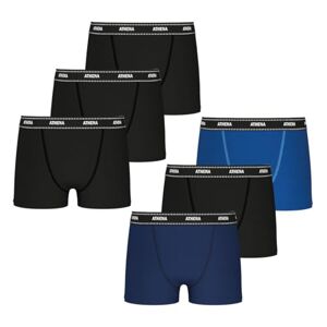 ATHENA Lot de 6 Boxers garçon My Petit Prix Taille : 14 Ans Couleur : Noir-Noir-Noir-Noir-Marine-Bleu - Publicité