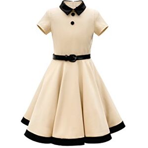 BlackButterfly Enfants Robe Années 50 Vintage Clarity 'Lucy' (Champagne, 9-10 Ans) - Publicité