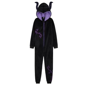 Disney Combinaison Pyjama Enfant Fille Pyjama Stitch Surpyjama Grenouillère en Polaire Fille Onesie Enfant Ado 2-15 Ans (Noir Malefique, 13-14 Ans) - Publicité