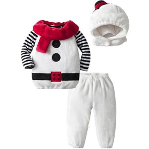 Yavion Habit Noel Bebe Tenue My First Christmas,Deguisement Cadeau De Noel Enfant Vetement Hiver Combinaison Tenue Mère Fille Assortie Dobby Costume Body Manche Courte Bebe 3 Ans Pyjama Noel Bebe - Publicité