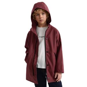 maoo garden Garçons imperméable manteau à capuche PU léger veste de pluie anorak coupe-vent vêtements d'extérieur 2111 Rouge 5-6Y - Publicité