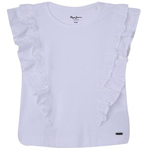 Pepe Jeans Nicolasa T-Shirt, Blanc (White), 12 Ans Fille - Publicité