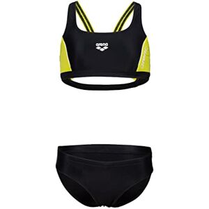 arena G Thrice JR Two Pieces R Swimsuit, Black-Soft Green-White, 6-7 Anni Girl's - Publicité