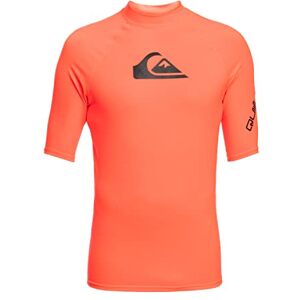 Quiksilver All Time Lycra Manches Courtes UPF 50 Garçon Enfant 8-16 Ans_ - Publicité