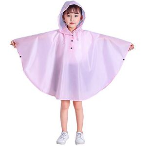 Gaga city Cape de Pluie Rouge garçon avec Sac Imperméable Enfant Rose clair/S/80-100cm - Publicité