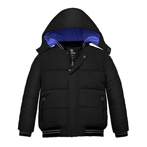 Wantdo Garçon Manteau Hiver Chaud Veste Epaisse Manteau à Capuche en Fausse Fourrure Blouson Hiver Chaud Parka Hiver Chaude Multi-Poche Noir A 152-158 - Publicité