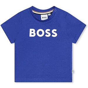 BOSS T-Shirt Manches Courtes Coton Bleu 100% Coton 9MOIS - Publicité