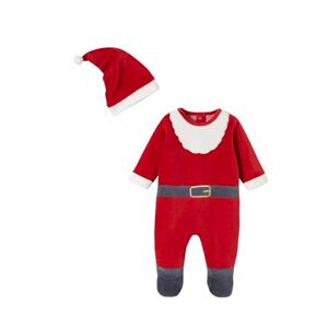 VERTBAUDET Pyjama père Noël bébé en Velours Rouge 6M(67CM) - Publicité