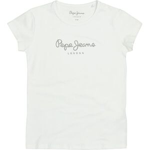 Pepe Jeans Hana Paillettes P/SN T-Shirt, Blanc (Mousse), 18 Ans Fille - Publicité