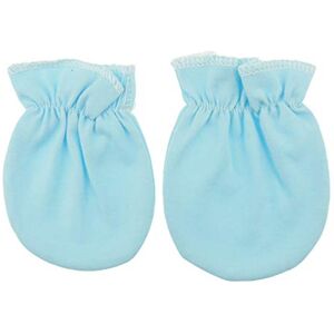 Glamour Girlz Moufles pour nouveau-né en coton pastel pour bébé 0-6 mois Bleu clair - Publicité