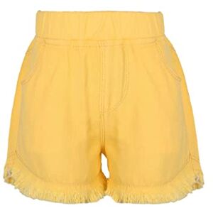 Mufeng Enfant Fille Short en Jean Denim Taille Elastique Pantalon Court Eté Casual Bermuda Short Gymnastique Sport Fitness Yoga 5-14 Ans Jaune 7-8 Ans - Publicité