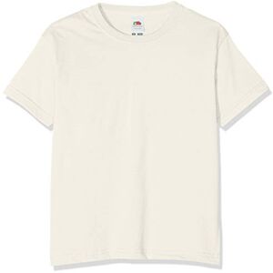 Fruit of the Loom T-shirt pour garçon, Garçon, naturel, 164 cm - Publicité