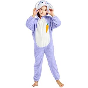 IKALI Combinaison Lapin enfant lapin Onesie Pâques Bunny fille tout petit costume animal ensemble à capuche Halloween Fantaisie Robe ensemble 3-4 ans - Publicité