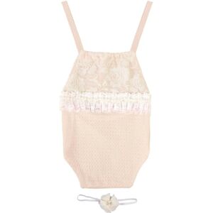 OSALADI 1 Jeu Barboteuse Une Pièce Première Tenue d'anniversaire Fille Tenue Au Crochet pour Nouveau-né Tenues Photo Tricotées pour Bébé Petite Fille Nouveau Née Combinaison Polyester - Publicité