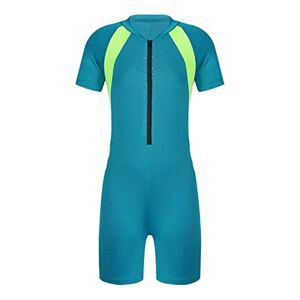 Zaldita Enfant Garçon Fille Maillot de Bain Une Pièce Body Combinaison de Bain Natation Plongée Protection Anti-UV Costume Natation Vêtements de Plage 3-14 Ans Bleu Ciel C 15-16 Ans - Publicité