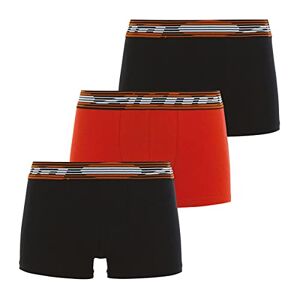 ATHENA Lot de 3 Boxers garçon Sport Stretch Taille : 6/8 Ans Couleur : Noir-Orange-Noir - Publicité