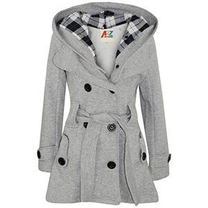A2Z 4 Kids Enfants Filles Parka Veste Encapuchonné Tranché Manteau Mode Wool Blends Jacket 007 Grey 13 - Publicité