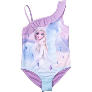 United Labels Disney La Reine des Neiges Maillot de bain à volants pour fille Elsa La Reine des Neiges Violet, lilas, 122 cm-128 cm - Publicité