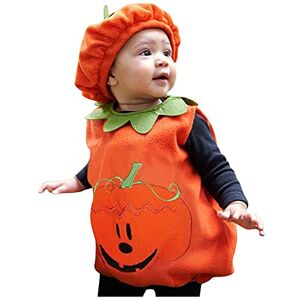 Allbestop Halloween Combinaison D'Hiver Bébé Avec Capuche,Costume Halloween Chat Diable Deguisement Vêtement Bébé Fille Pyjama Combinaison Adulte Jupe En Lin Per(2-Orange,6-12 mois) - Publicité