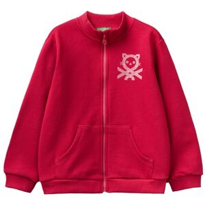 United Colors of Benetton Fille Veste M/L  Maillot de survêtement, Rosso Magenta 2e8, 5 ans - Publicité