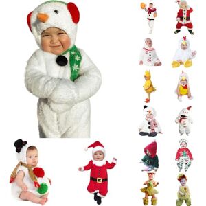 Xiaojiu Barboteuse Bebe Fille 6 Mois Noël Deguisement Bebe Garcon,Tenue De Noel Bebe Garcon Citrouilles Deguisement Christmas Bebe 12 Mois Deguisement Bebe Garcon Noel Pyjama Naissance Gar 18-24 m - Publicité